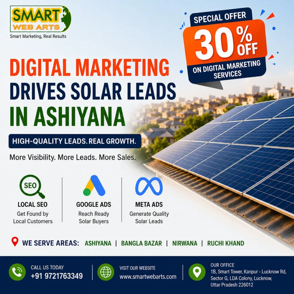 digital marketing drives solar leads in ashiyana