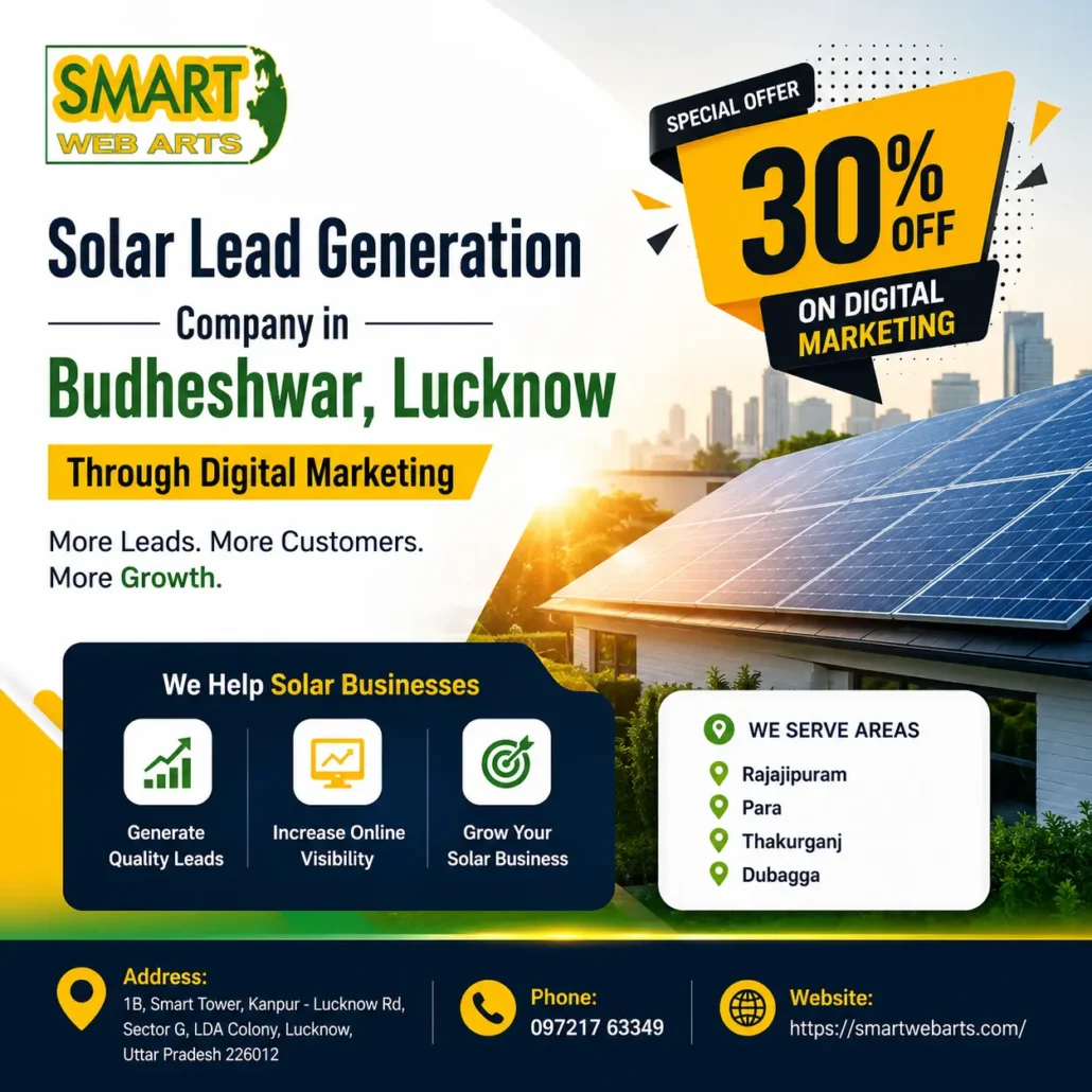 Solar Lead Generation with Digital Marketing in Budheshwar, Lucknow